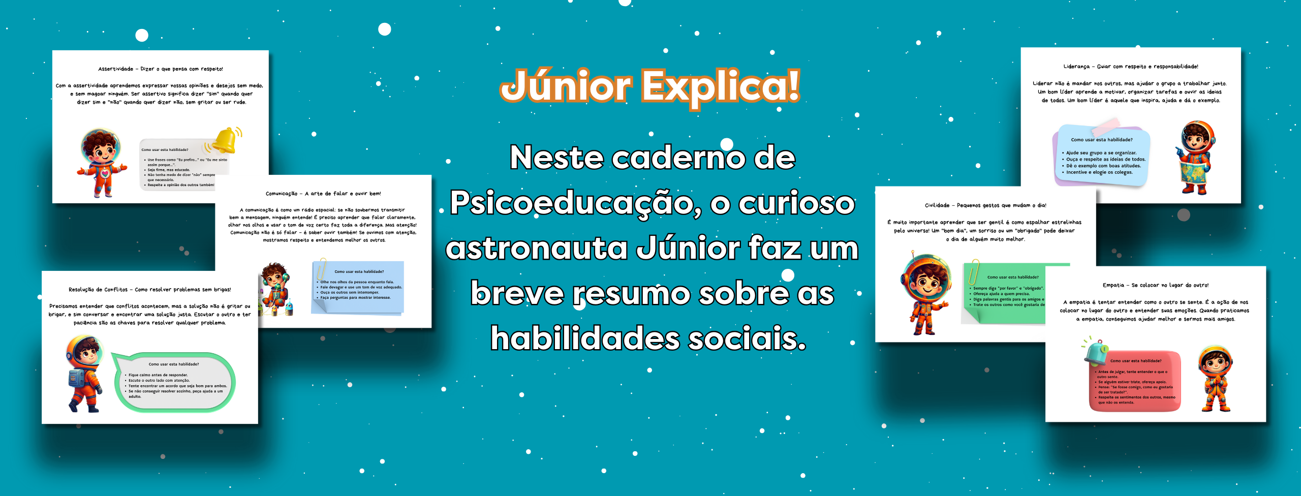 Demonstração completa do recurso Junior Explica