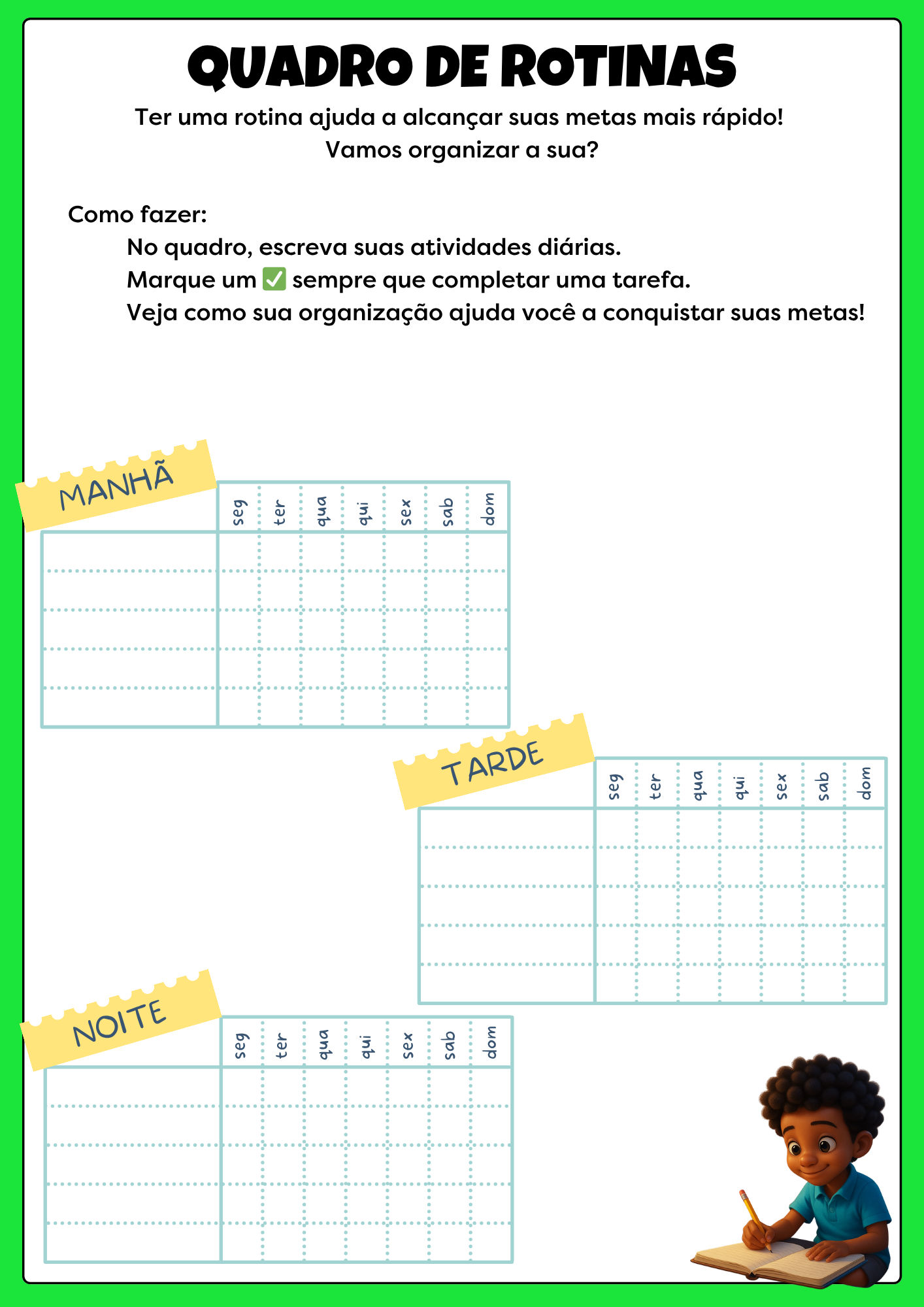 Exemplo 10 — Planejamento e Metas