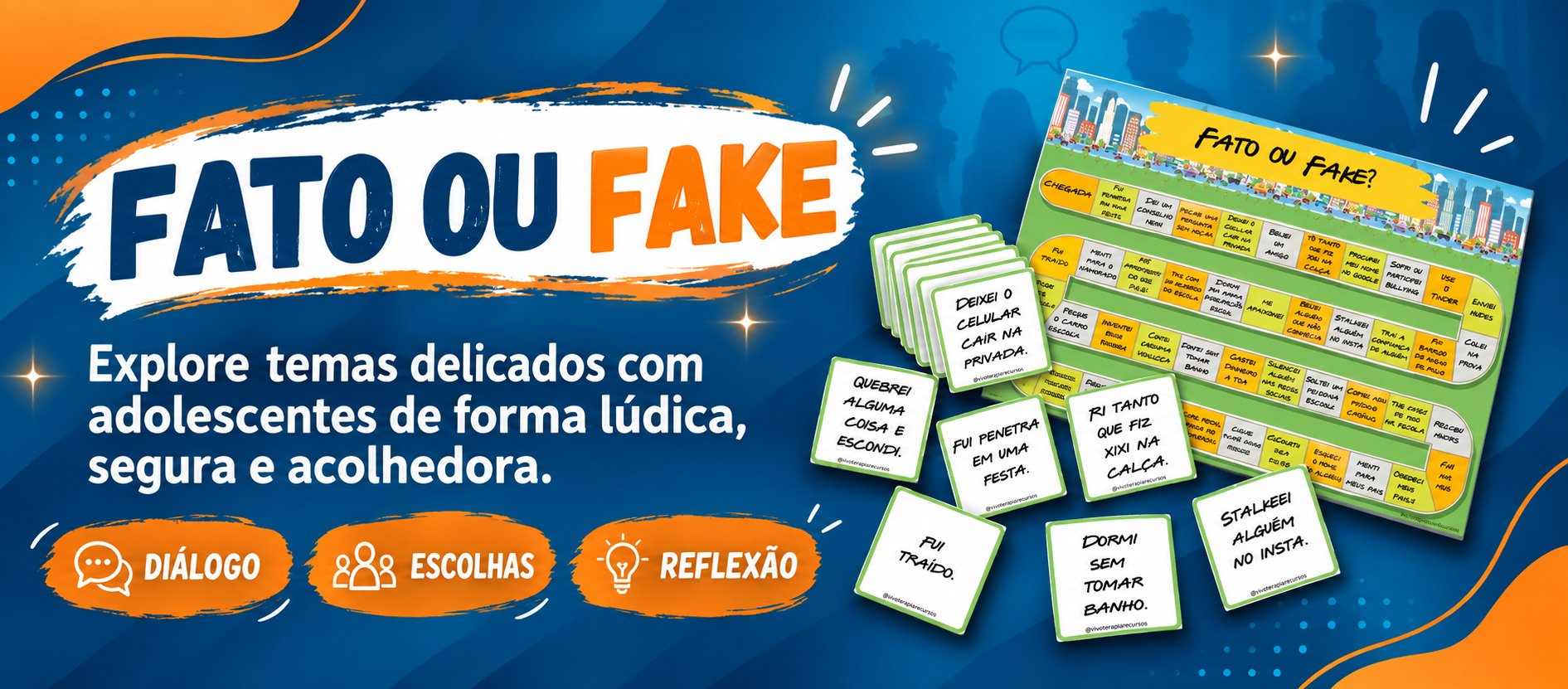 Fato ou Fake — atividade terapêutica para adolescentes