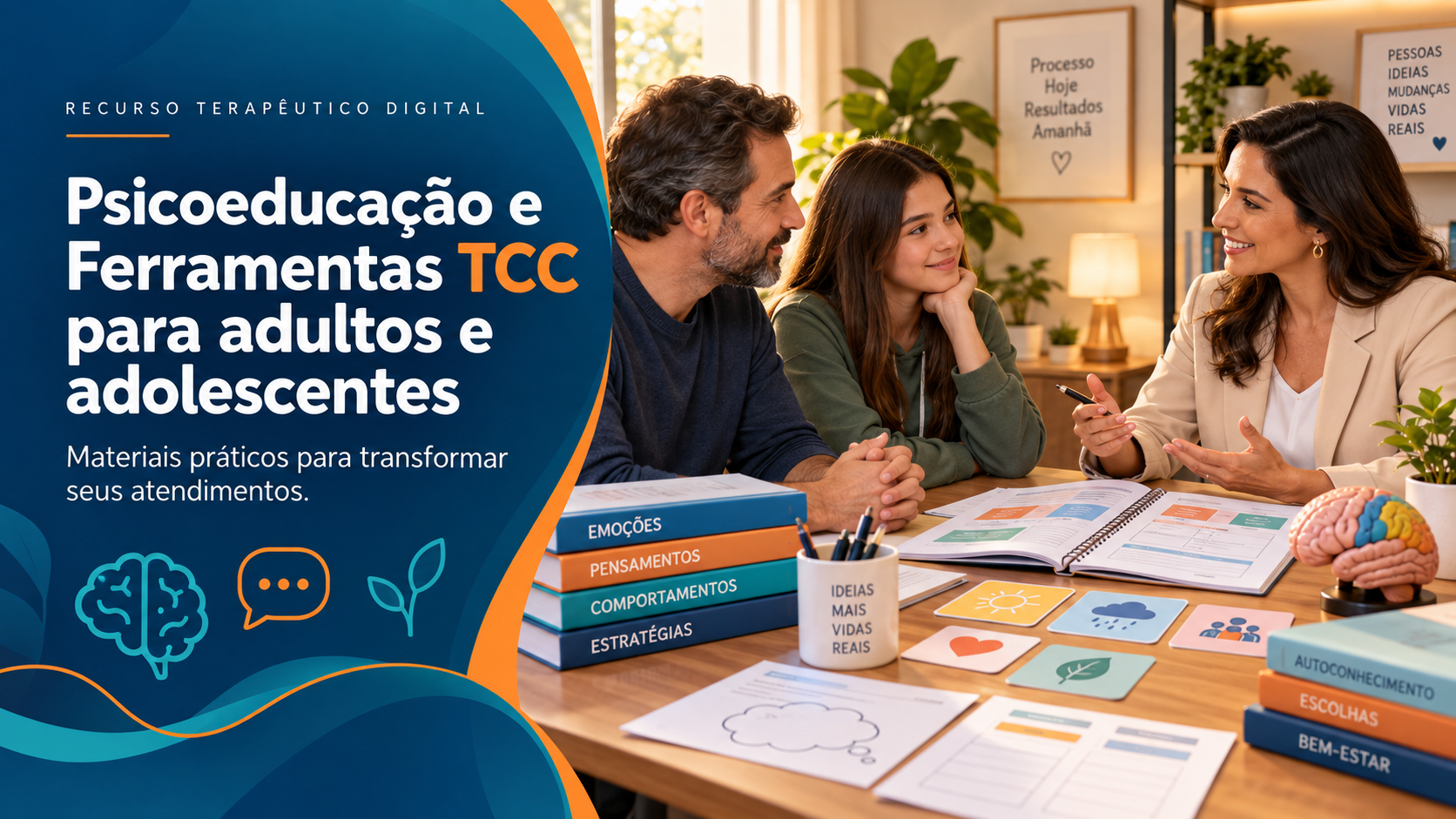 Psicoeducação e Ferramentas para adultos e adolescentes TCC