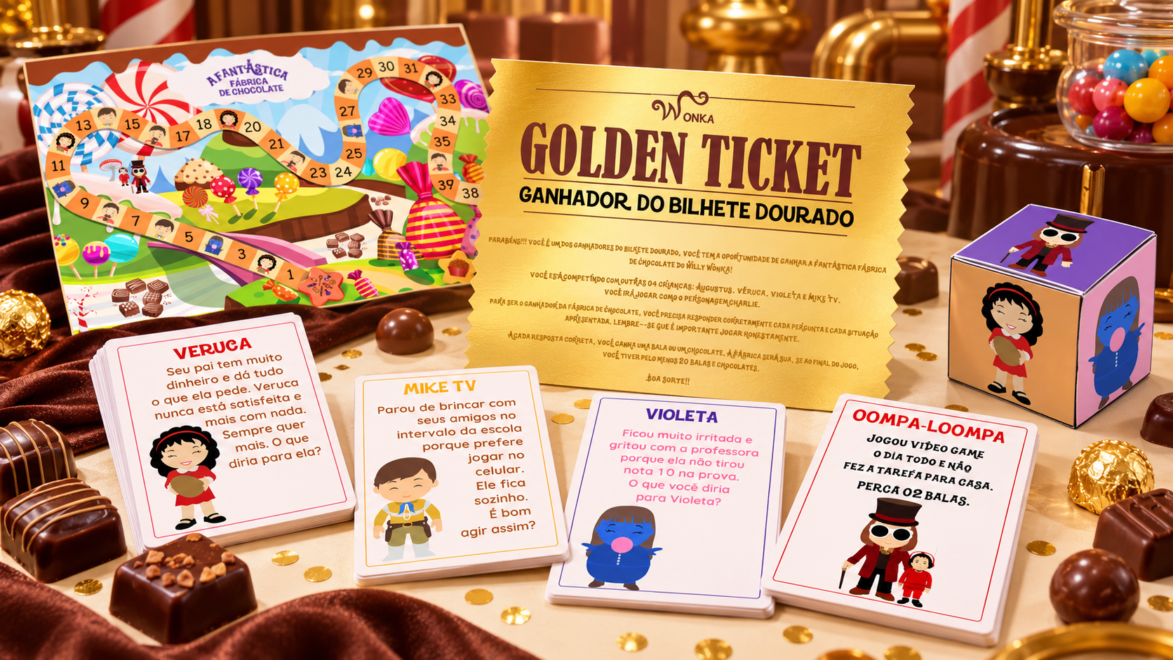 Golden Ticket e desafios dos personagens