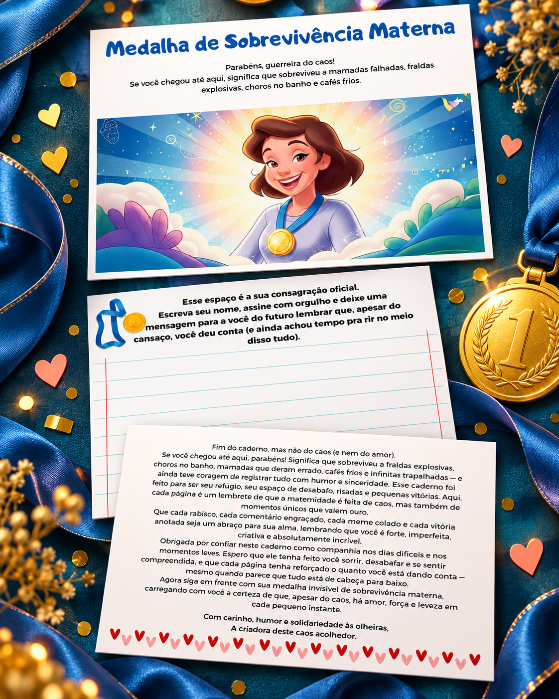 Demonstração da Medalha de Sobrevivência Materna